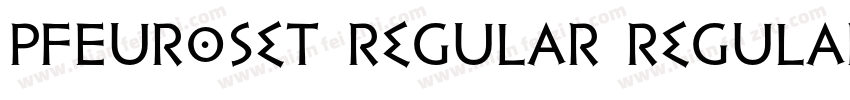 PFEuroset Regular Regular字体转换